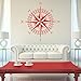 Produktbild Kompass Rose der Patriot Vinyl Aufkleber für Wände Decken und mehr Reise Wandaufkleber nautische Thema Schlafzimmer Dekor 42 * 42cm