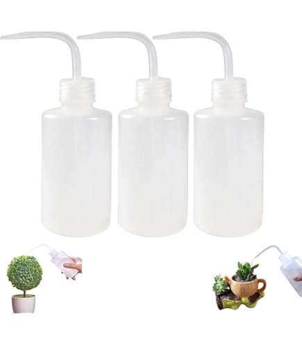 Bottiglie Plastica Da 250ml Per Piante E Laboratorio | Flaconi Lavaggio Con Becco Stretto - 2 Pezzi