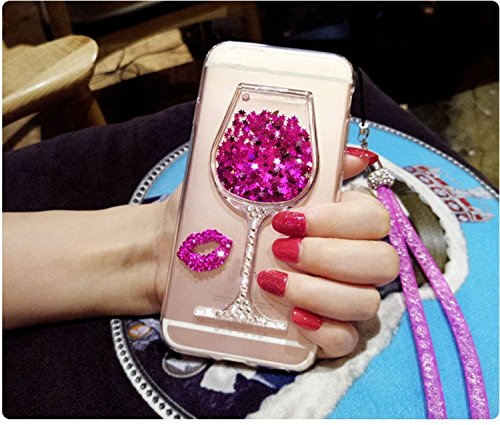 Quicksand Funda Samsung Galaxy S6 Edge Plus  Vandot Transparente TPU Silicona Carcasa Flowing Liquid Crystal para Galaxy S6 Edge Plus 3D Creativo Dise  o Labios Copas de Vino Espalda Cubrir Bling Arena Movediza Fluye L  quido Flotante del Brillo de Lentejuelas Estrellas Cristal Clear Silicona Gel Funda Protectora para Samsung Galaxy S6 Edge Plus  S6 Edge    Rojo Rosa reviews Quicksand Funda Samsung Galaxy S6 Edge Plus  Vandot Transparente TPU Silicona Carcasa Flowing Liquid Crystal para Galaxy S6 Edge Plus 3D Creativo Dise  o Labios Copas de Vino Espalda Cubrir Bling Arena Movediza Fluye L  quido Flotante del Brillo de Lentejuelas Estrellas Cristal Clear Silicona Gel Funda Protectora para Samsung Galaxy S6 Edge Plus  S6 Edge    Rojo Rosa