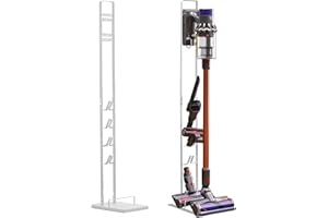 MAGIC SELECT Supporto per Aspirapolvere Compatibile con Dyson V15 V12 V11 V10 V8 V7 V6 - DC58/ DC59/ DC62/ DC74 - Organizzatore da Pavimento senza Forare il Muro.