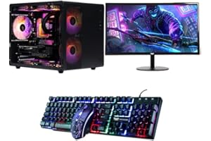 Veno Scorp Gaming PC 24" Monitor Bundle AMD Ryzen 5 4500 Processor Nvidia RTX 4060 8GB Graphics Card - 16GB 3200Mhz RAM - 1TB NVMe SSD - Liquid Cooling - 750W 80+ PSU - Windows 11 - WiFi