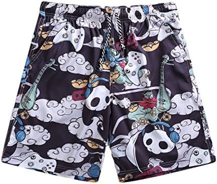 Men's Shorts Beach Pants Sweatpants Slacks Swim Trunks Quick-Drying Loose Beach Holiday Flat Angle,F-L