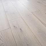 Parquet roble macizo – albayalde color blanco – 15 x 120 mm