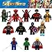 Produktbild 12 Psc Super Heroes Action Figures Set Mini Figures - Batman, Robin, Spiderman, Ironman, Thor, Deadpool, Wolverine, Captain America, Flash, Superman, Hulk, Green Arrow