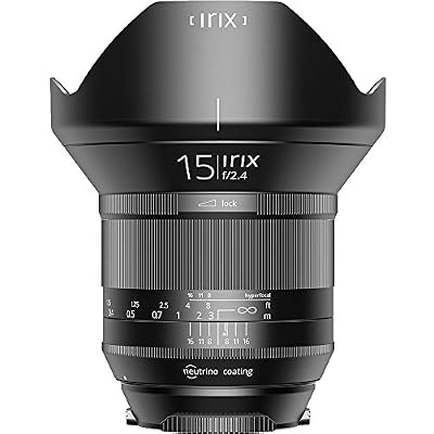 Irix Objectif ultra grand angle Blackstone 15 mm f2,4 (filetage de filtre plein format de 95 mm, affichage lumineux, bague de mise au point optimisée)
