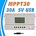 Produktbild CHRRI PWM Solar Controller 30A 12/24V Solar Controller MPPT M30