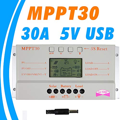 Preisvergleich Produktbild CHRRI PWM Solar Controller 30A 12 / 24V Solar Controller MPPT M30