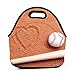 Produktbild Dozili I Love Baseball große & dicke Neopren-Lunch-Taschen, isolierte Lunch-Tasche, warme Tasche mit Schultergurt, für Damen, Teenager, Mädchen, Kinder, Erwachsene