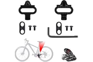 RHQFDM 2 pezzi tacchette SPD Set di pedali Set di accessori per bicicletta Set di tacchette per mountain bike ciclismo indoor compatibile con pedali Shimano MTB SPD (SH51)