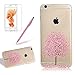 Produktbild Silikon Transparent Case für iPhone 6S, Ultradünn Weiches Rubber TPU Gel Handyhülle, Girlyard iPhone 6 Hülle Rosa Cherry Blossom Baum Malerei Muster Flexibel Kristallklar Modisch Bunt Schutzhülle Bumper Case Cover für iPhone 6 6S (4,7 Zoll)