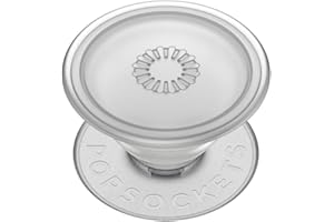 PopSockets : PopGrip Plant - Support et poignée extensible fabriqué avec des matériaux à base de plantes avec un dessus interchangeable pour smartphones et tablettes - Faded Stone