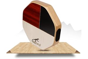 ZYWUOY Cajon Tambour à Main Tricolore, Caisse Cajon compacte de avec Sac de Transport, Instrument de Percussion Acoustique, Bongo et Caisse Claire, 28 x 5 cm
