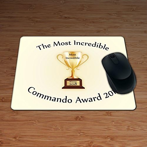 The Most Incredible Commando Award 2018 - Premium Quality Mouse Mat / Mouse Pad (5mm Thick!)