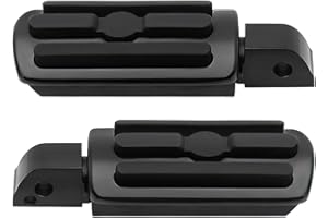 GIDIBII Motorcycle Foot Pegs,Highway Pegs Passenger Foot Pegs Compatible with Harley Softail Deluxe Fat Boy Heritage Sport Glide Softail Slim Street Bob Breakout Low Rider Models 2018-2023 (Black)