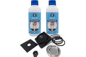 EMOZIONI QUOTIDIANE Kit Manutenzione Decalcificante Macchina Caffè a Cialde - Ricambi Frog con 1 Filtro Cialda Doccia 44 mm, 5 Guarnizioni Viton, 1 Porta Cialde, 2 Spessori, 1 Dado e 1 Beccuccio