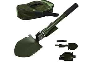 Pieghevole Pala, Taozoey Pala Pieghevole Militare, Pala da Campeggio Pieghevole Militare,Pala Neve Pieghevole Militare, Portatile Vanga Militare,per Campeggio, Escursionismo, Attività All'aperto