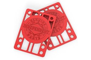 INDEPENDENT Indy Skateboard Riser Pads (Pack of 2) Red 1/8"