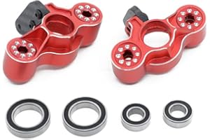 Ezweiji RC Bloques De Dirección De Nudillos Delanteros De aleación, Pieza De Actualización RC para Arrma 1/8 Typhon/Talion 6S BLX, 1/7 Felony/Mojave/Infraction/Limitless/Fireteam 6S BLX