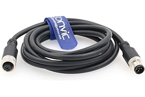 EONVIC industrial M12 5 pin macho y hembra cable sensor eléctrico del sensor de Aviación