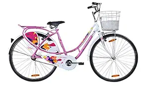 BSA LADYBIRD SPLASH 26T 24 inch Steel Children Road Bike, Barbie Pink for Girls