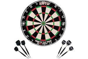 KOTO DARTS KOTO - King Pro (Oficjalne Wymiary) Tarcza Sisalowa, 2 Zestawy KOTO Lotek & Akcesoria, Lotki, Shafty i Flighty