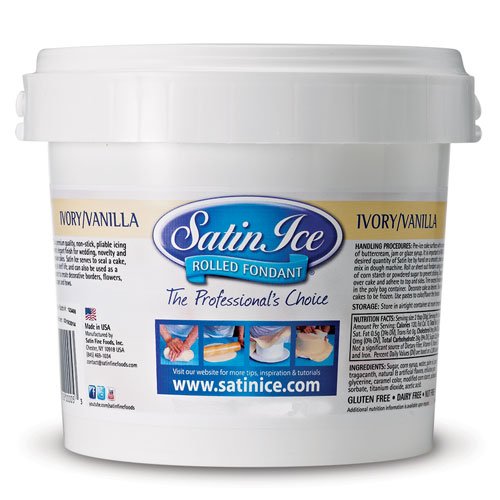 Satin Ice Pasta di Zucchero Avorio Gusto Vaniglia - 1000 gr