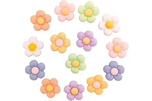 Dinghaole 14 Stück Blumen-Krokodil-Anhänger, Schuh Charms, Blumen-anhänger Für, Krokodil Anhänger, Armband Anhänger Damen Mädchen Clogs Sandalen DIY Schuhschmuck