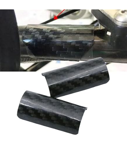 Protezione Catena In Fibra Di Carbonio – 2 Pezzi, Per Telaio Posteriore, Curva, Leggera (5g), Per Biciclette Pieghevoli Brompton