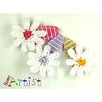 Baby Spange Margerite gehäkelt - freie Farbwahl