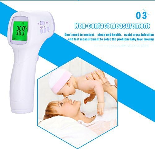 zhuoruiNon-Contact Digital Thermometer, Non-Contact Infrared, Instant Reading, Multi-Functional, Surface &amp; Room Measurement, Babies’ &amp; Home Helper,Toddlers and Adults And Object with Instant Results