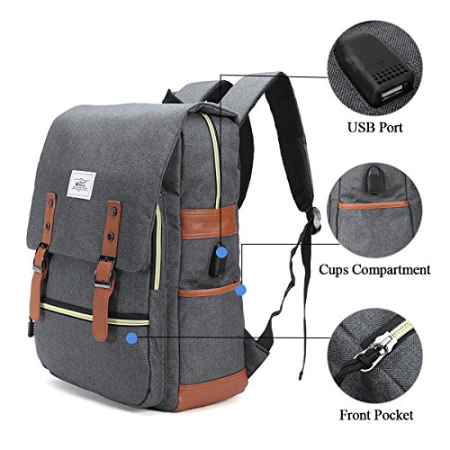 Laptop Rucksack Herren Business Rucks  cke 15 6 Zoll Wasserdicht Anti-Diebstahl USB Notebook Backpack Damen Reisetasche Schultaschen Tezoo f  r Arbeit
