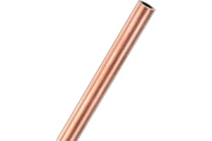 M METERXITY 300mm Kupfer Rundrohr, Hohl Kupferrohr 8mm OD 1mm Wandstärke Kupfer nahtlose Rohre für Bau/Maschinenbau/DIY Basteln, Metall Gerades Rohr (8x1x300 mm)