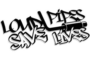 Decus Loud Pipes Save Lives II L 2114 (Nero) // Adesivo OEM JDM Style Vinyl Transfer