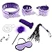 Produktbild Hrph 7 in 1 Set Lila Bondage Kettenpeitsche Blindfold Sex Toy Restraint System Fetisch