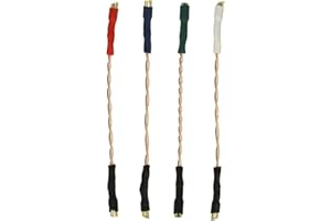 THAKKER HLW-50C 6N-OFC - Juego de Cables de Cabeza | Hilos de Cobre sin oxígeno (6N-OFC: 99,9999%) | Aislamiento de teflón | 50 mm de Longitud