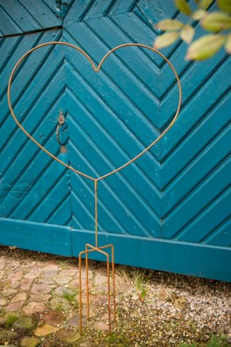 Steckherz, Metallherz, Gartenstecker Herz, rost, Breite ca. 97cm, Höhe: ca. 170 cm - 5