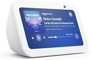 Ricondizionato Certificato|Echo Show 5 (Ultimo modello) | Schermo touch intelligente e compatto, con Alexa: controllo della Casa Intelligente e molto altro | Bianco