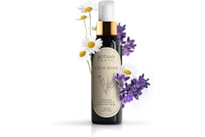 BotanyRoom 'Calm Mind' - Spray naturale per cuscino per dormire, Spray calmante alla lavanda e camomilla per il cuscino, Più sonno profondo e rigenerazione, Spray per cuscino per sonno profondo 100 ml