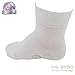 Little Grippers White 12-24 Months Baby and Toddler Socks with Stay On Technology