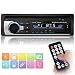Produktbild Bluetooth Autoradio, YOHOOLYO Auto Radio Freisprecheinrichtung Auto FM MP3-Player 1 Din USB/SD/Aux Anschluss mit Fernbedienung und ISO-Kabel (Schwarz-1)