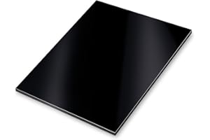 iSecur I Panel compuesto de aluminio negro I 15 x 20 cm I rótulo de aluminio resistente a la intemperie I para maquetismo stand de exposición construcción señalización I az140