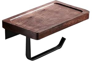 DROPFREE Stoccaggio in Tessuto Porta Rotolo di Carta da Porta Carta Igienica Tagera di Stoccaggio in Legno Accessori da B