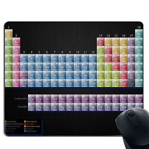 Preisvergleich Produktbild Gaming-Mauspad aus schwarzem Periodensystem, rutschfeste Gummibasis mit strapazierfähigen Nähten