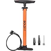 Boldfit Bicycle Pump Long Cycle Pumps for Bicycle and Bike Tyre Football Air Pump with Needle for Basketball Floor Tyre Infla