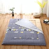 hxxxy Housse de Matelas pour Tatami,Couvre-lit Topper Matelas Couverture complète Dessus de-lit Coton Matelas [poussière-Proof]-F 135x200cm(53x79inch)