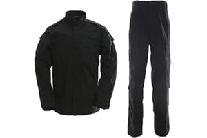 YAOTT Hommes Tactique Uniforme, 2 Pièces Tenues de Combat, Veste Militaire Multi-poches & Pantalons Armée Costume pour lAirsoft Paintball Chasse Jeu de Guerre Escalade Woodland