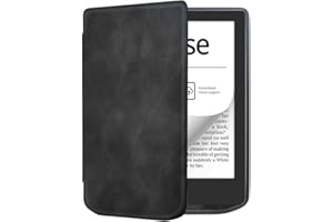 S YTALAND Ytaland etui do Pocketbook Verse ‎PB629 / Verse Pro PB634 6 cali, [Auto Sleep/Wake] Smukły pokrowiec ochronny ze skóry PU (kolor czarny)