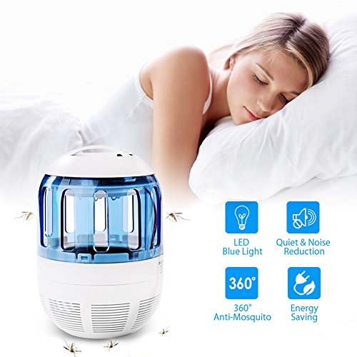 Insektenvernichter Elektrisch Ultravioletter LED Insektenlampe Indoor Mückenfalle Mücken Beseitiger Insektenfalle UV Mückenlampe mit Ventilator, Frei von Chemikalien für zu Hause von Fochea - 2