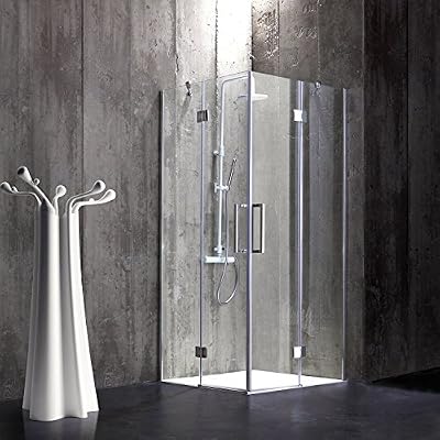 Kiamami Valentina DOUCHE 90X90 CM VERRE 6 MM SANS CADRE MODEL LONDON
