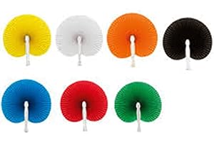 DELIEX DELICIAS DE EXTREMADURA Pack 50 Pai Pai de Papel Plegable Redondo de colores. Abanicos de Boda Fiesta Cumpleaños Ceremonia Matrimonio de Colores Paper Fan - Abanicos de papel bodas (50)